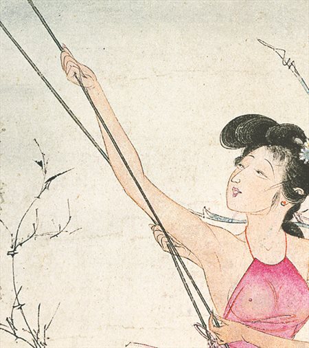 月湖-胡也佛的仕女画和最知名的金瓶梅秘戏图